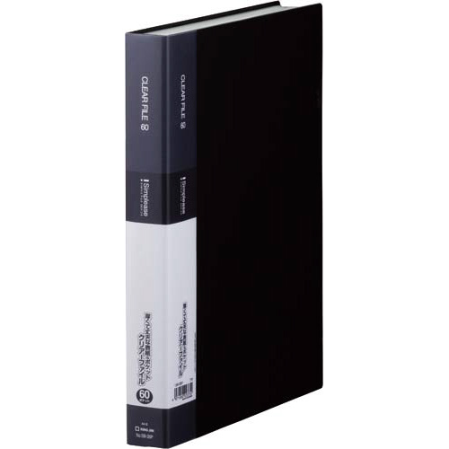 シンプリーズクリアーＦ固定式Ａ４縦６０Ｐ黒６冊画像