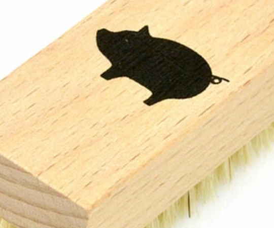 ミニネイルブラシ ロクサン 巾着袋入り ネイル用品 ブタ画像