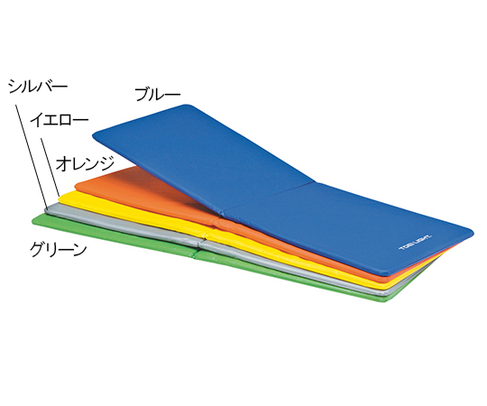 エクササイズマット 二つ折りタイプ ブルー画像