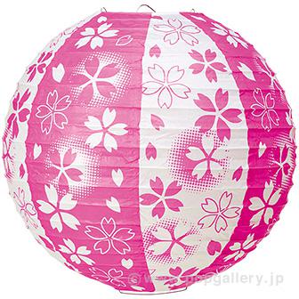 桜吹雪提灯画像