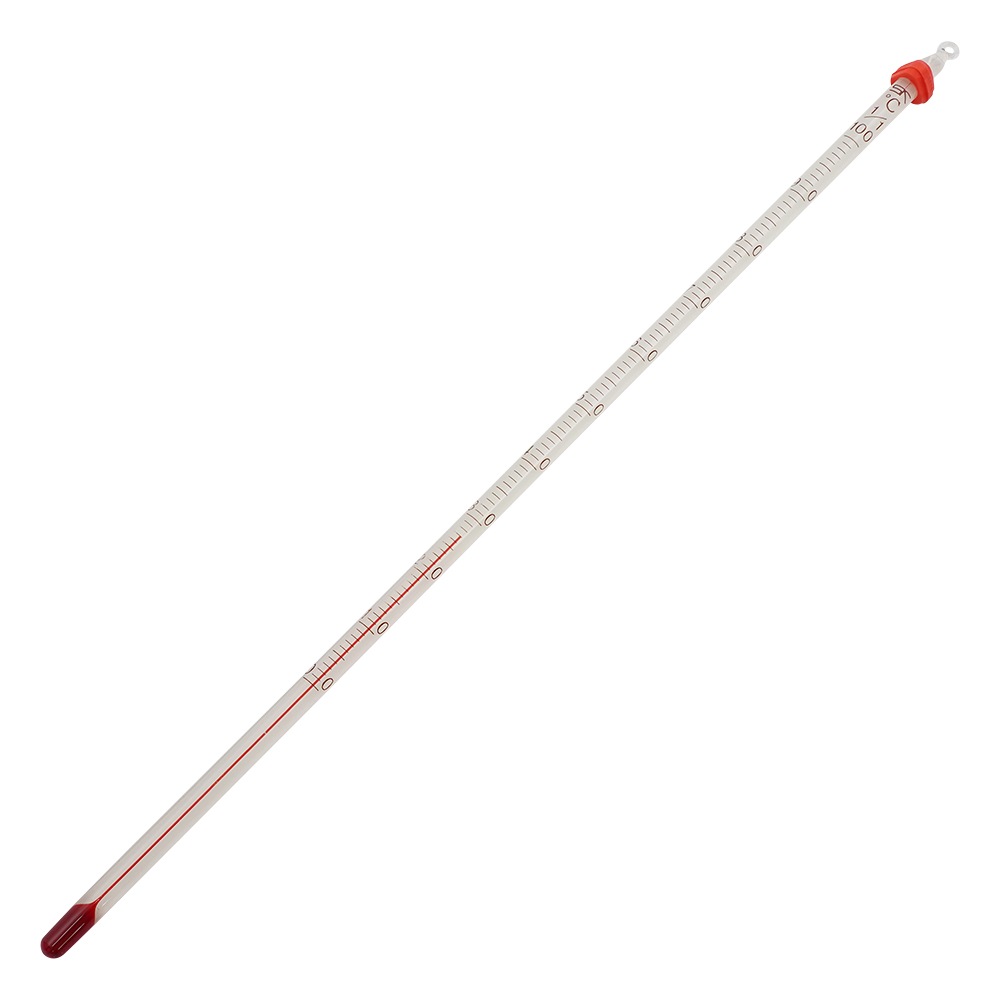 赤液棒状温度計　0～100℃