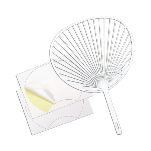 うちわ作り（タック付）画像