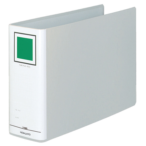 ﾁｭｰﾌﾞﾌｧｲﾙ(ｴｺ)片開き A4ﾖｺ 800枚収容 80mmとじ 背幅95mm ｼﾙﾊﾞｰ 1ｾｯﾄ(4冊)画像