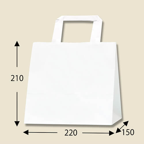 どんなシーンでも活躍！シンプルな白無地の紙袋