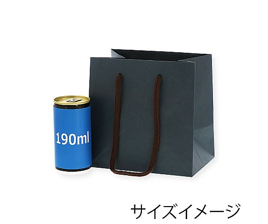 手提げ紙袋　カラーチャームバッグ　紺　10枚 深い紺色のシンプルな手提げ袋が並んでいる様子