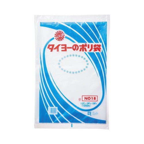 規格袋　０．０５ｍｍ厚　１８号　１００枚×５画像