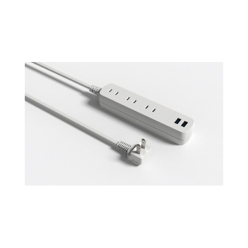 １２Ｗスマートコードタップ３個口２ｍ　ＷＨ画像