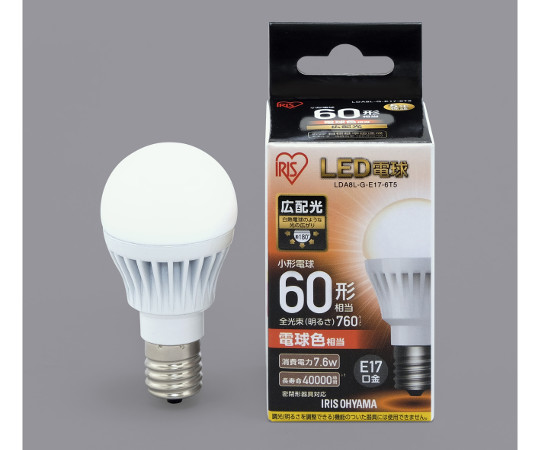 LED電球　広配光　60形相当　電球色画像