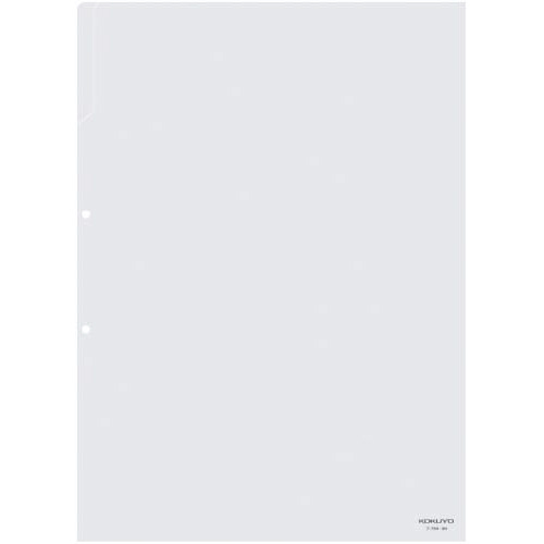 クリヤーホルダー２穴あき　Ｂ４　透明　５枚画像