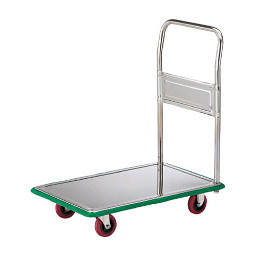 ｵｰﾙSUS製運搬車 固定式 740×480 省音ｳﾚﾀﾝ車 1台