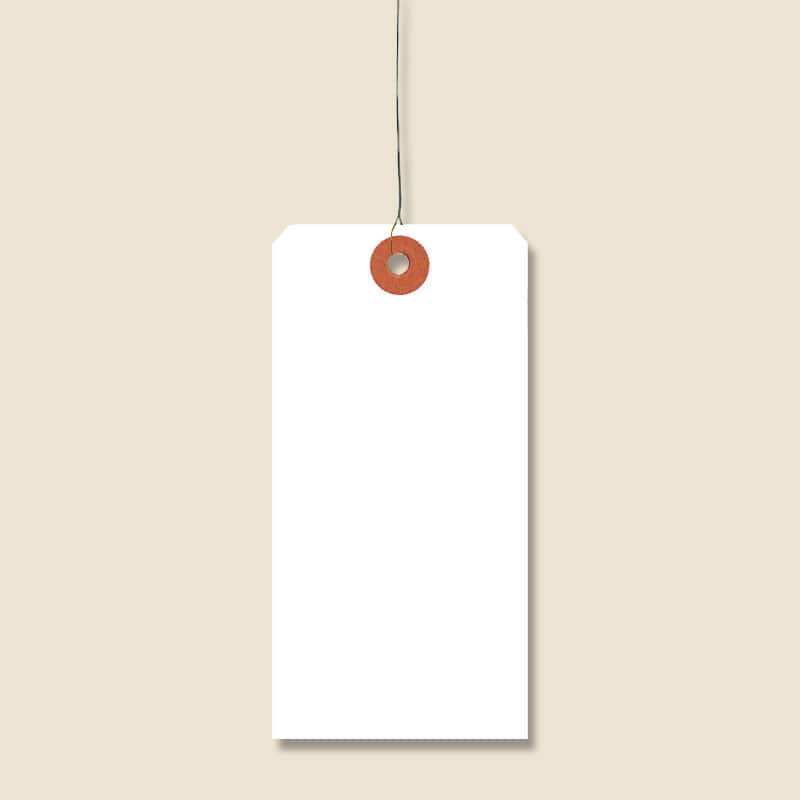 荷札　２号　６０×１２０　白＜１３５＞画像