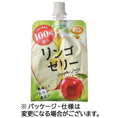 Jereteriaﾌﾚｯｼｭﾌﾙｰﾂ ﾘﾝｺﾞｾﾞﾘｰ 180g ﾊﾟｳﾁ 1ｾｯﾄ(18ﾊﾟｯｸ:6ﾊﾟｯｸ×3ｹｰｽ)画像