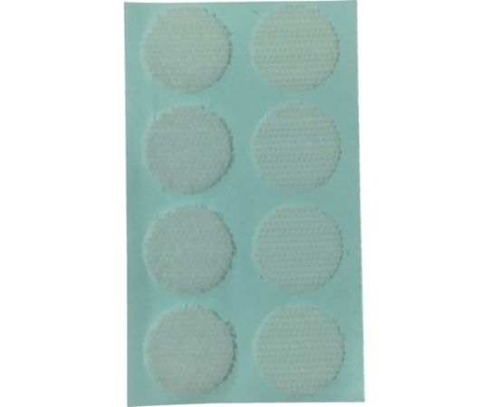 マジックテープ　ワンタッチ　22φ　8コ入り　ホワイト画像