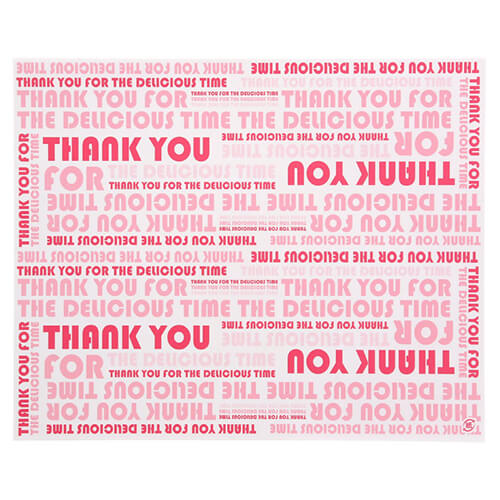 HEIKO クレープ包装紙 デリシャスタイム ピンク 100枚画像