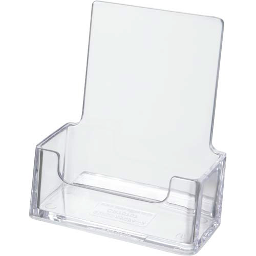 カタログスタンド　名刺サイズ縦置き　クリア画像