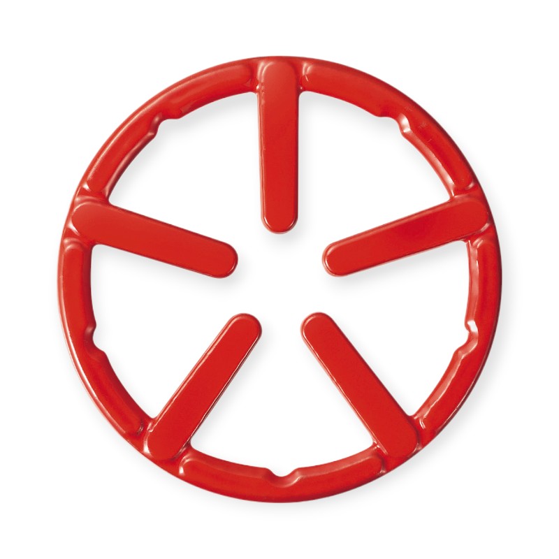 喫茶用品 HB-4196 フェール鉄鋳物ミニ五徳(ホーロー加工) レッド画像