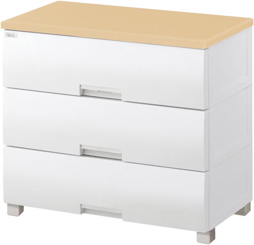 フィッツプラス　幅７５×高さ６６ｃｍ　メープル３段画像