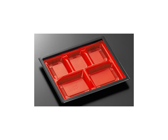 弁当容器 CT WF-22I-27 赤黒-BK身L 600枚画像