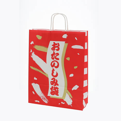 手提げ紙袋（おたのしみ袋・丸紐・幅320×マチ115×高さ410mm）画像