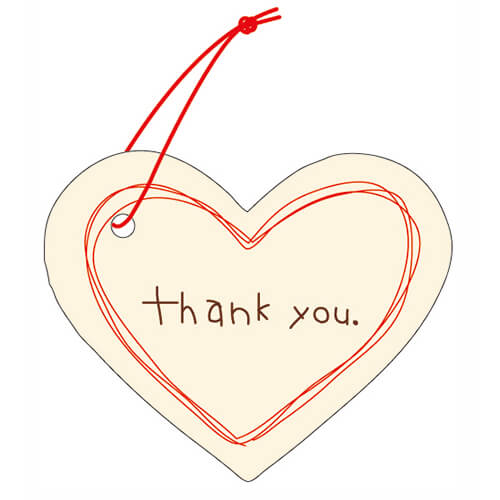 タグＴｈａｎｋハート型画像