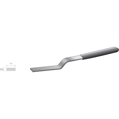 ﾐﾆﾓ ｺﾃﾔｽﾘ ｸﾗﾝｸ型 中目 平 1本画像