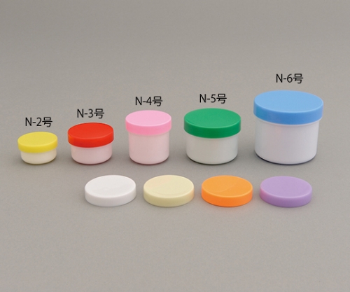 軟膏容器「プラ壷Ｎ－５号」６５mL　５０個　フジ画像