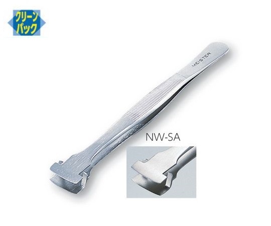 MEISTERピンセット　ウェハー用　幅広　耐酸鋼画像