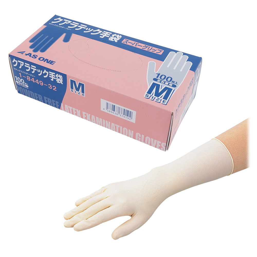 クアラテック手袋スーパーグリップ（パウダーフリー）　M　100枚画像