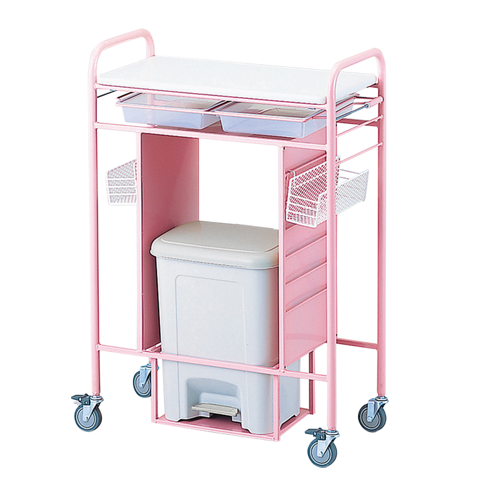 小型処置車 ピンク 700×345×980mm