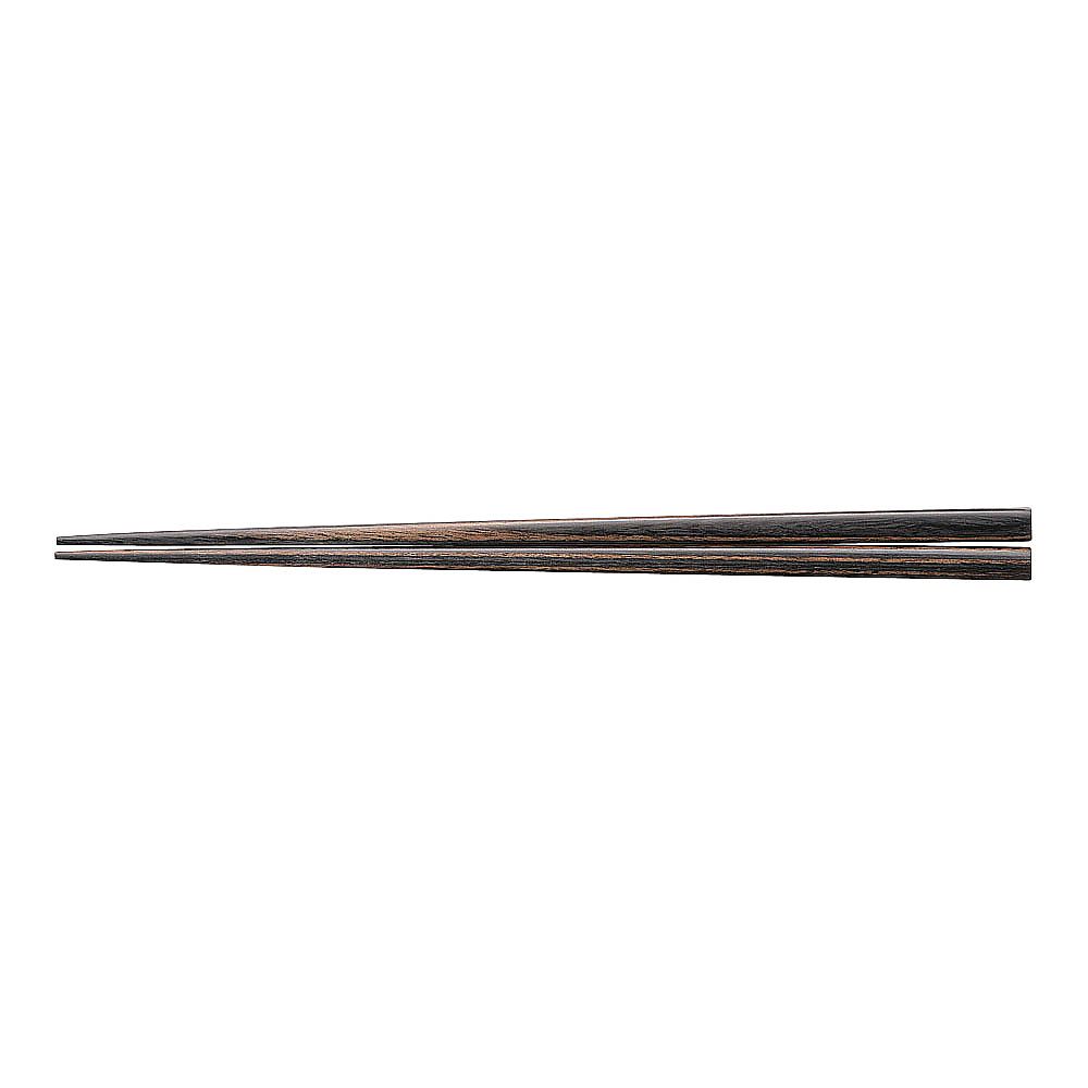 天然強化箸　滑り止め仕様（10膳入）　22.5cm　墨味画像