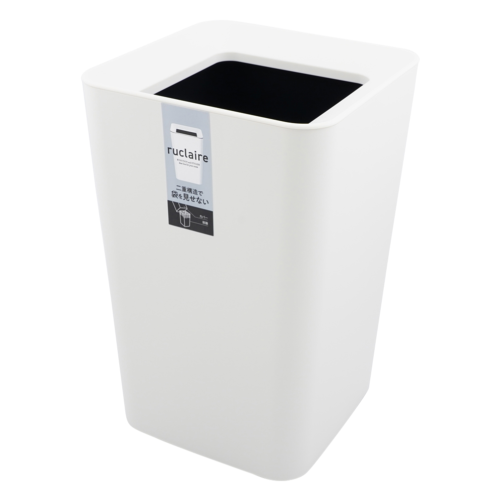 ダストボックス　ルクレールCV　角型　6.6L　ホワイト画像