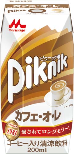 ピクニック　カフェ・オ・レ　２００ｍｌ　２４本画像