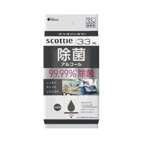 スコッティウェットティシュー　除菌アルコール×２４