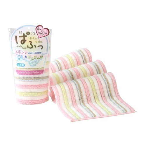 パフッボディタオル P ピンク