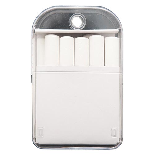 工事用　チョーク　白　１０本入　プラケース付画像