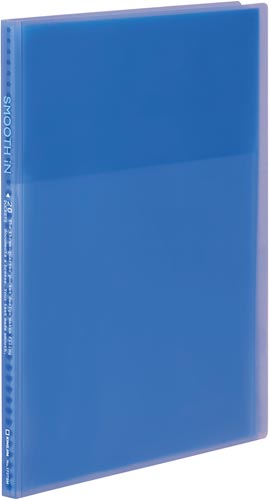 クリアーファイルスムーズイン２０Ｐ　透明青　１０冊画像