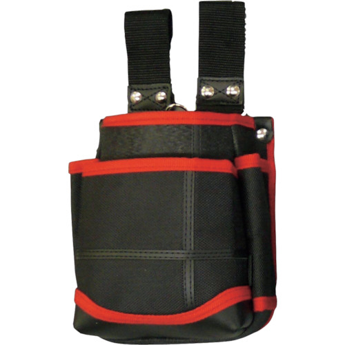 武尊魂 2段腰袋 自在ﾍﾞﾙﾄ通し黒/赤 1個画像