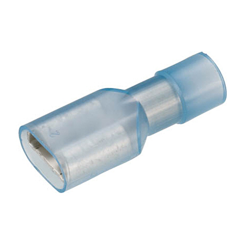 絶縁被覆付き差込形接続端子 全長21.5mm 1ﾊﾟｯｸ(15個)画像