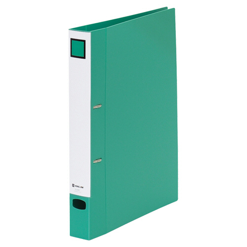 Dﾘﾝｸﾞﾌｧｲﾙ(脱･着) A4ﾀﾃ 2穴 250枚収容 背幅40mm 緑 1冊画像