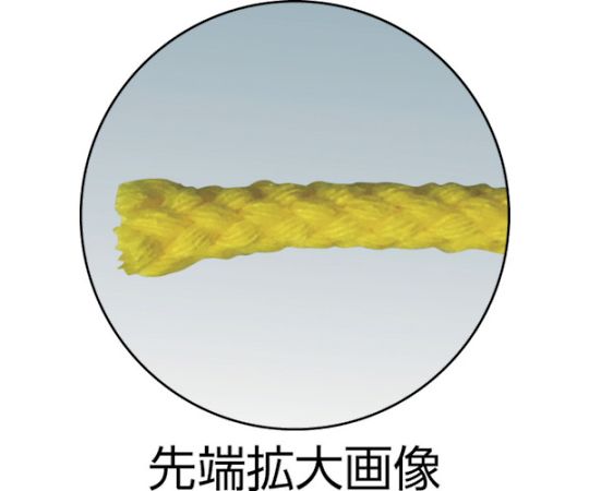 アクリルカラーボビン巻　3mm×150m　マリンブルー ボビンが直立して鮮やかなマリンブルーのカラーが際立つ様子