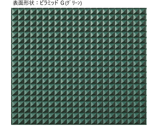 ニュービニールシート ピラミッド(グリーン) 鮮やかなグリーンの透明シートが立ち上がっている様子