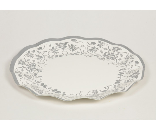 リトルリッチ　WAVEペーパープレート　5枚入　シルバー画像