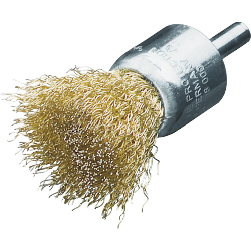 軸付ｴﾝﾄﾞ型ﾌﾞﾗｼ 高張度真鍮波線0.25 Φ30 1個画像