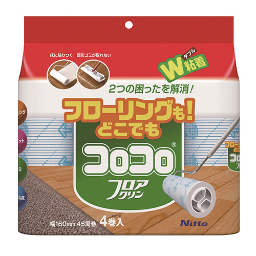 ｺﾛｺﾛﾌﾛｱｸﾘﾝ ｽﾍﾟｱﾃｰﾌﾟ 幅160mm×45周巻 1ﾊﾟｯｸ(4巻)画像