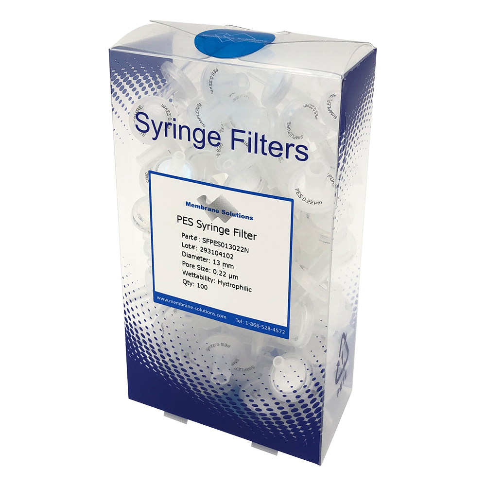 シリンジフィルター（親水性）PES φ13mm/φ0.22μm 1箱（100個入）画像