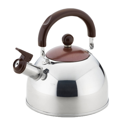 ヤカン 笛吹ケトル IH200V対応 2.5L ブラウン画像