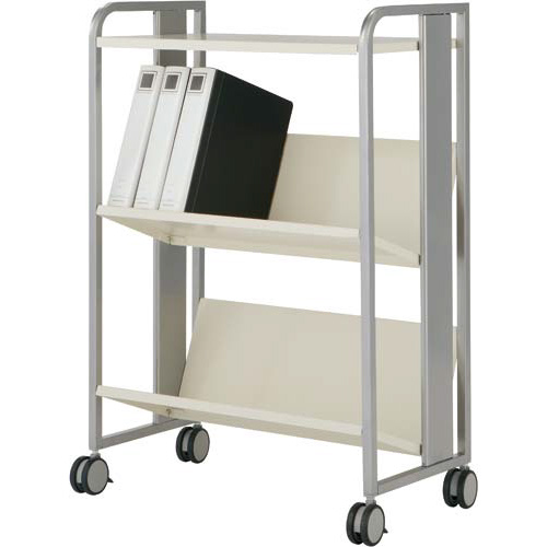 重量物対応ファイルワゴン　天板付き　２段画像