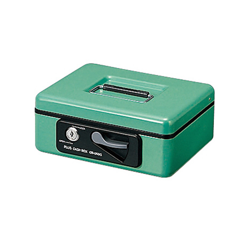 小型手提金庫 W197×D164×H80mm ｸﾞﾘｰﾝ 1台画像