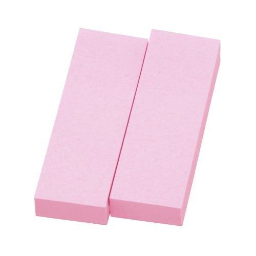 ふせん<ﾘﾍﾟﾀ> 貼ってはがせるﾒﾓ 76.2×25.4mm ﾋﾟﾝｸ 1ﾊﾟｯｸ(2冊)画像