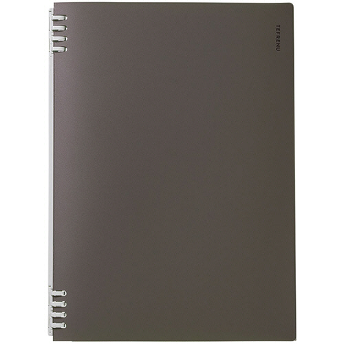 ﾘﾝｸﾞﾉｰﾄ ﾃﾌﾚｰﾇ A4ﾀﾃ 黒 1ｾｯﾄ(5冊)画像